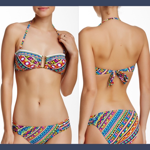 NWT! Trina‎ Turk Peruvian Bandeau Bikini Top [SZ 6 ] - Picture 1 of 5